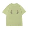 Light Green T-Shirt With Floral Pattern