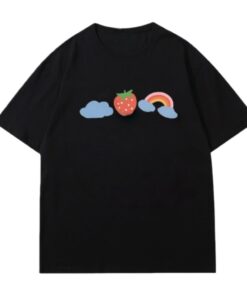 Simple Design Black Comfortable T-Shirt