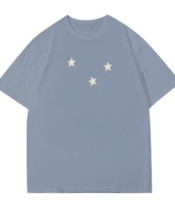 Star Pattern Hazy Blue T-Shirt